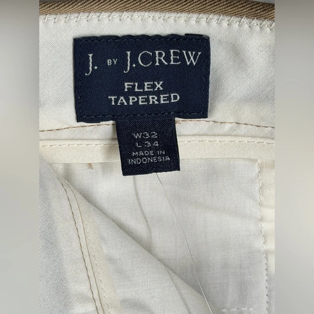 J by J.Crew Flex Tapered Khaki Pants Tailored Office Business Casual Performance